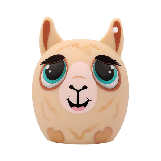 Mini Bluetooth Animal Speaker (Lalala Llama) – Wireless Kids Speaker with TWS Stereo Pairing, Built‑In Mic, Selfie Remote, Rechargeable Battery + Lanyard (Big Sound, Under 2")
