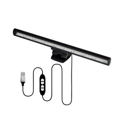 Monitor Light Bar – USB Desk Lamp, Adjustable Brightness & Color, No-Glare Clip-On Design