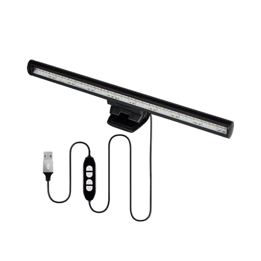 Monitor Light Bar – USB Desk Lamp, Adjustable Brightness & Color, No-Glare Clip-On Design