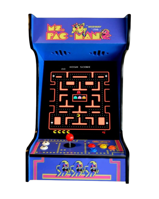 Tabletop Arcade Machine - 412 Classic Games Upright Console (Blue)