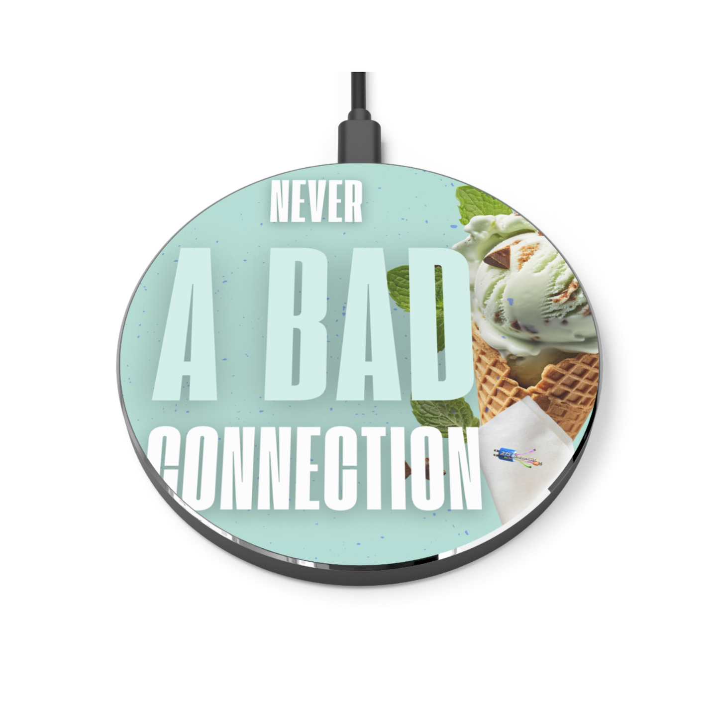 Never a Bad Connection – Mint Ice Cream Wireless Charger 10W