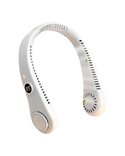 Portable Neck Fan - 5-Speed USB Rechargeable Bladeless Wearable Personal Cooler