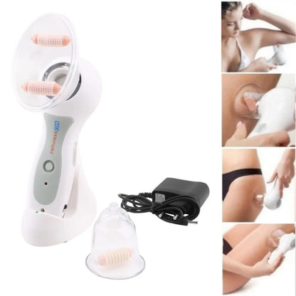 MD Ergo Body Suction Massager – Firming Skin Tool, Adjustable Suction, Dual & Single Roller Cups