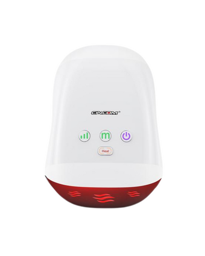 Rechargeable CINCOM Hand Massager: Cordless, Heat, Auto-Off for Daily Relaxation