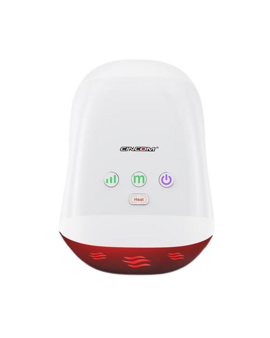Rechargeable CINCOM Hand Massager: Cordless, Heat, Auto-Off for Daily Relaxation