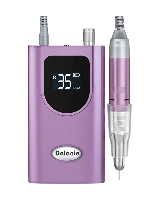 Professional Nail Drill - 35000 RPM Rechargeable Electric Nail File with Cuticle Bits