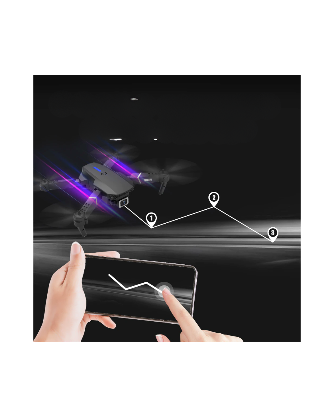 2024 RC Drone - 4K HD Camera, WiFi FPV, Foldable Quadcopter with Extra Batteries