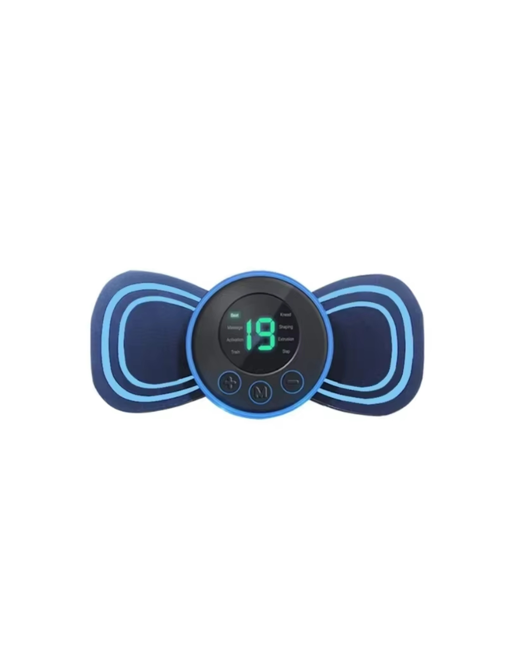Remote Control EMS Neck Massager - Mini Cervical Stimulator with Gel Pad