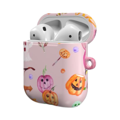 Earbud Case Cover – Spooky Doodles
