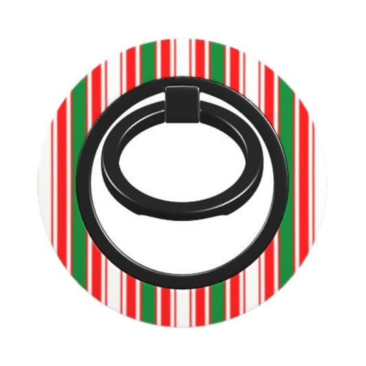 Ring Grip – Candy Stripe Christmas