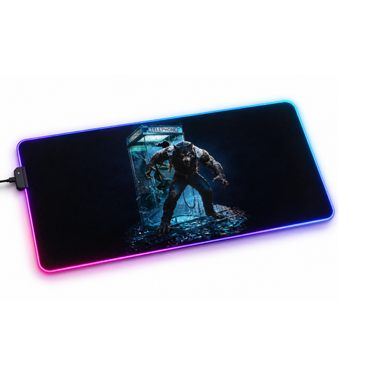 Gaming LED Desk Mat – The Hunt Begins