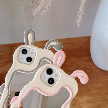 Mirror Phone Case – Bunny Design
