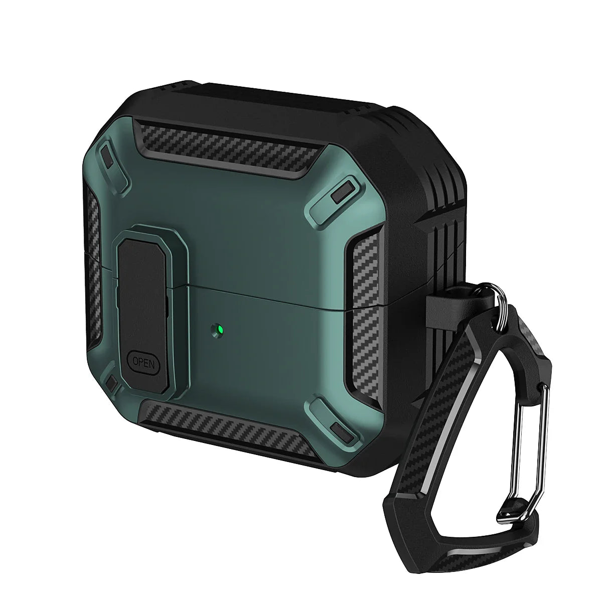 Carbon Fiber Switch Case Cover for Samsung Galaxy Buds 3/Buds 3 Pro – Hard Shell Protection, Secure Lock, Includes Cleaning Kit