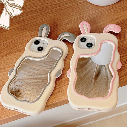 Mirror Phone Case – Bunny Design