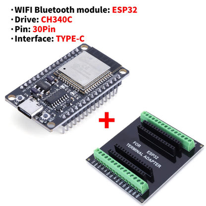 ESP32 Development Board Expansion Board Compatible with ESP32 Wifi Bluetooth Module Nodemcu-32S Lua 30Pin Expansion Board