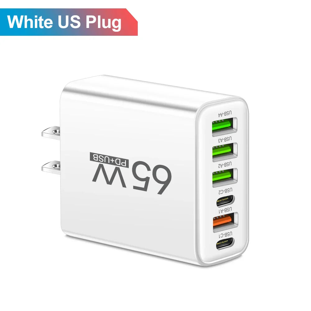 USB Wall Charger – 6-Port Fast Charging