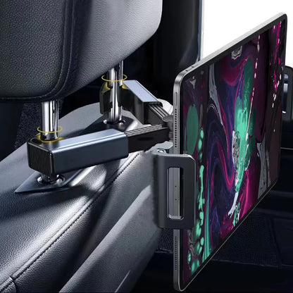 Car Back Seat Headrest Phone Holder Stretchable Tablet Stand Rear Pillow Adjustment Bracket for 4.7-12.9 Inch Ipad Pro Air Mini