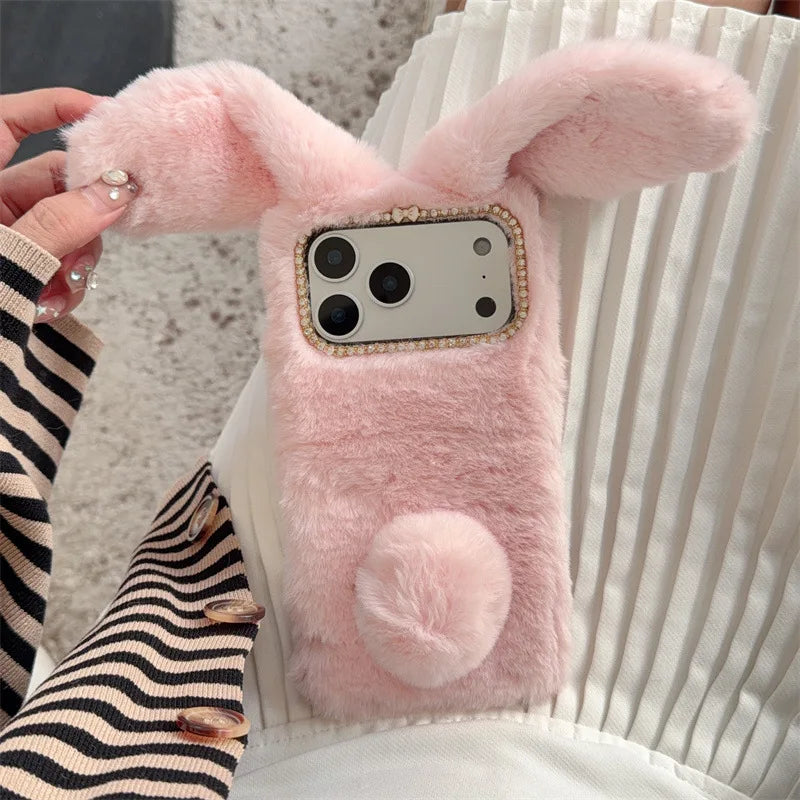 Protective Phone Case – Plush Bunny Ears