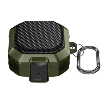 Switch Buckle Armor Case Cover for Samsung Galaxy Buds – Secure Lock Design with Buckle Hook, Protective Plastic Shell