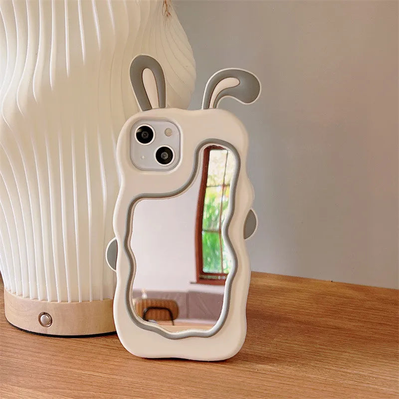 Mirror Phone Case – Bunny Design