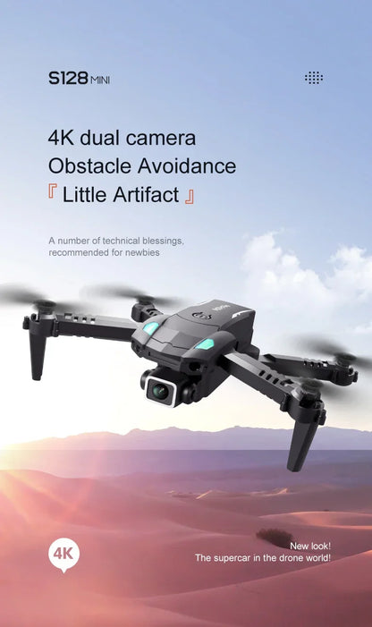 S128 Mini Drone - 4K Professional HD Camera, Triple Battery, 2024 Model