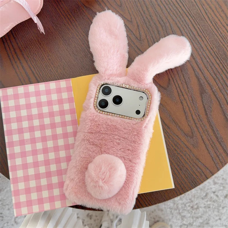 Protective Phone Case – Plush Bunny Ears
