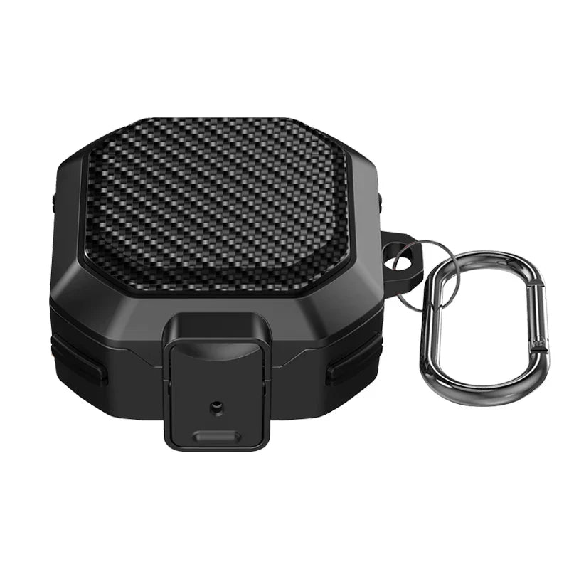 Switch Buckle Armor Case Cover for Samsung Galaxy Buds – Secure Lock Design with Buckle Hook, Protective Plastic Shell