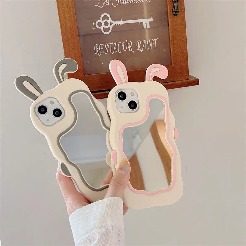 Mirror Phone Case – Bunny Design