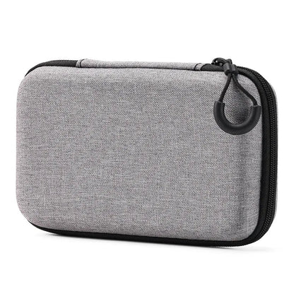 Portable Leather Earphone Case – Shockproof Hard Shell Storage Bag, Slim & Stylish Protection