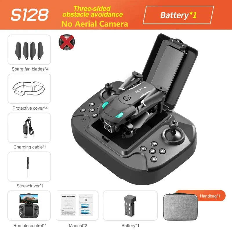 S128 Mini Drone - 4K Professional HD Camera, Triple Battery, 2024 Model