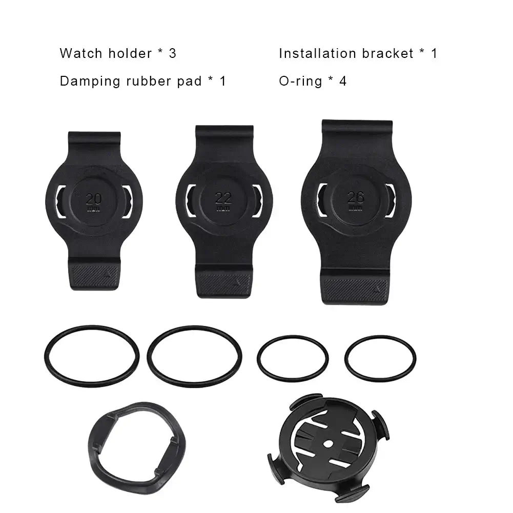 Garmin Smartwatch Bike Mount – Handlebar Holder, Durable Build, Quick Install, Multiple Strap Sizes, Secure Fit