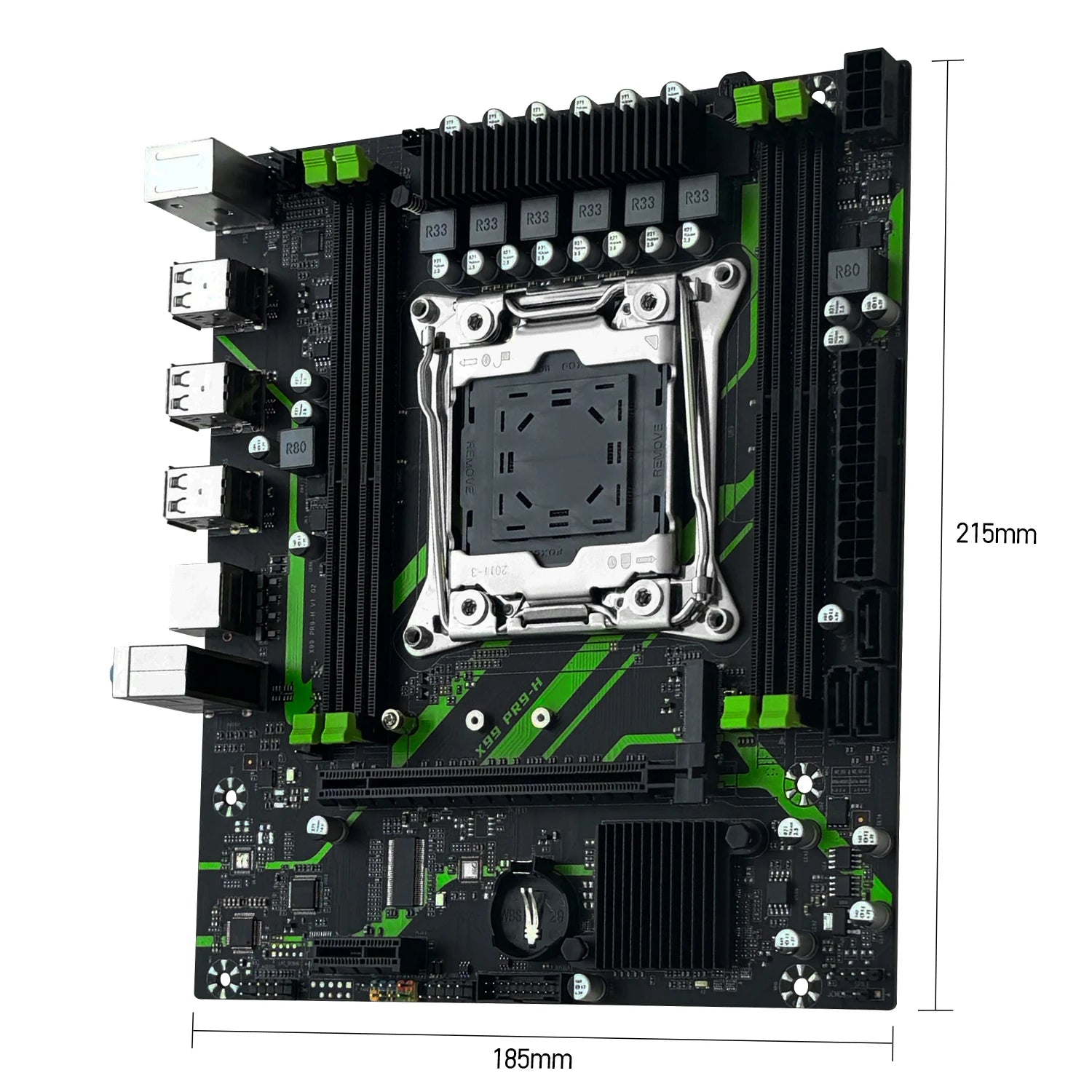 X99 PR9-H Motherboard Optional Xeon E5 2640 V4 LGA 2011-3 CPU Kit Set 16GB DDR4 Memory RAM NVME M.2