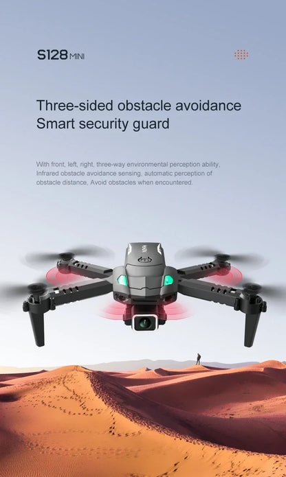 S128 Mini Drone - 4K Professional HD Camera, Triple Battery, 2024 Model
