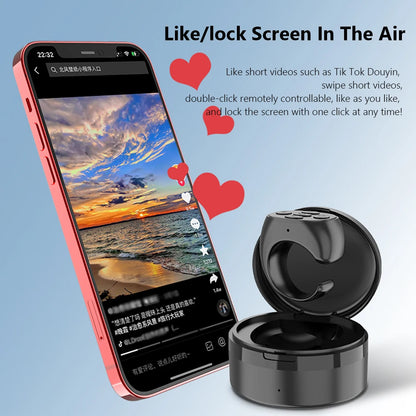 For Tik Tok Ring Remote Control Button Wireless Bluetooth Controller Fingertip Selfie Timer Page Turner Browsing Device for Ios