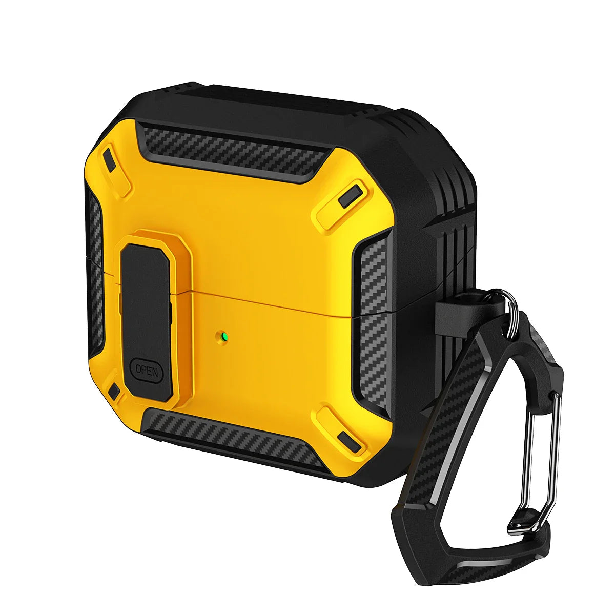 Carbon Fiber Switch Case Cover for Samsung Galaxy Buds 3/Buds 3 Pro – Hard Shell Protection, Secure Lock, Includes Cleaning Kit