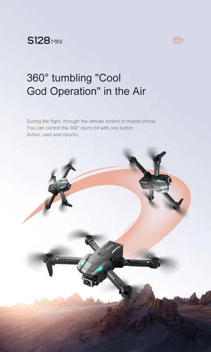 S128 Mini Drone - 4K Professional HD Camera, Triple Battery, 2024 Model