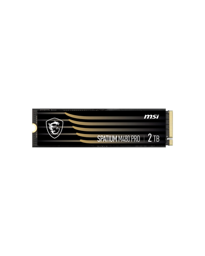 MSI SPATIUM M480 PRO 2TB NVMe SSD - PCIe 4.0 M.2 Internal Solid State Drive