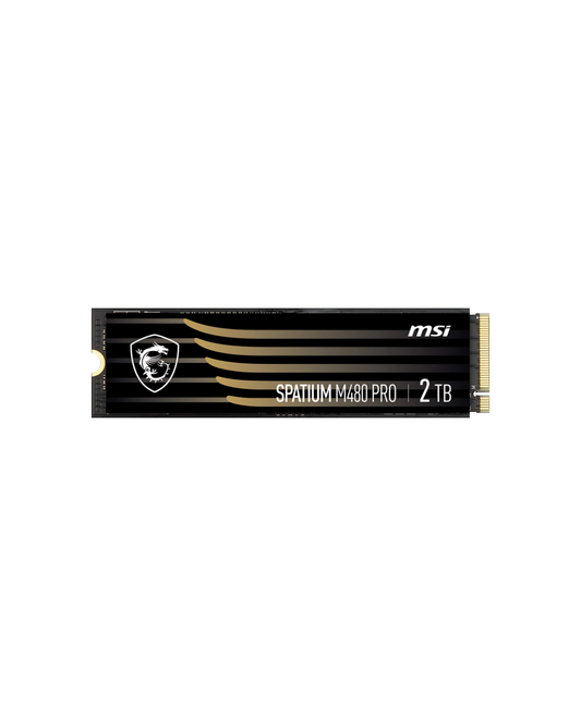 MSI SPATIUM M480 PRO 2TB NVMe SSD - PCIe 4.0 M.2 Internal Solid State Drive