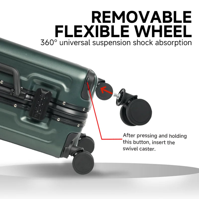 LED Smart Suitcase Trip Cabin Luggage Travel Suitcases Cabin Carrier 20 Inch Carrier Trolley Case Carry-On Suitcase