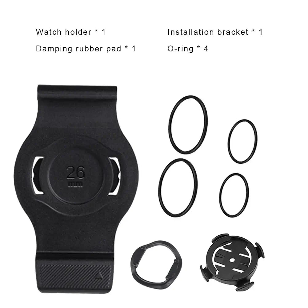 Garmin Smartwatch Bike Mount – Handlebar Holder, Durable Build, Quick Install, Multiple Strap Sizes, Secure Fit