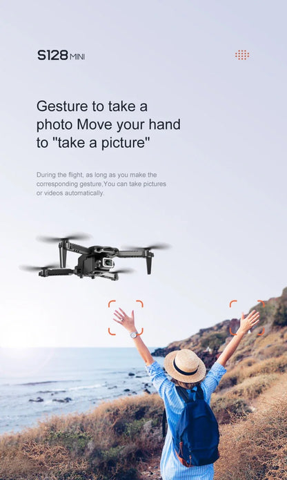 S128 Mini Drone - 4K Professional HD Camera, Triple Battery, 2024 Model
