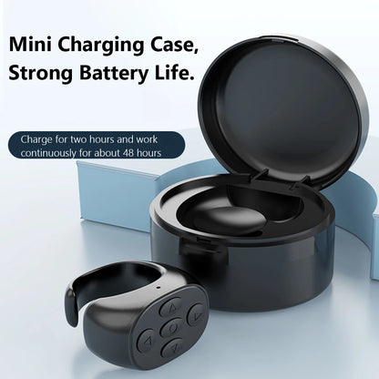 For Tik Tok Ring Remote Control Button Wireless Bluetooth Controller Fingertip Selfie Timer Page Turner Browsing Device for Ios