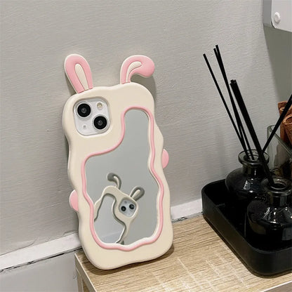 Mirror Phone Case – Bunny Design