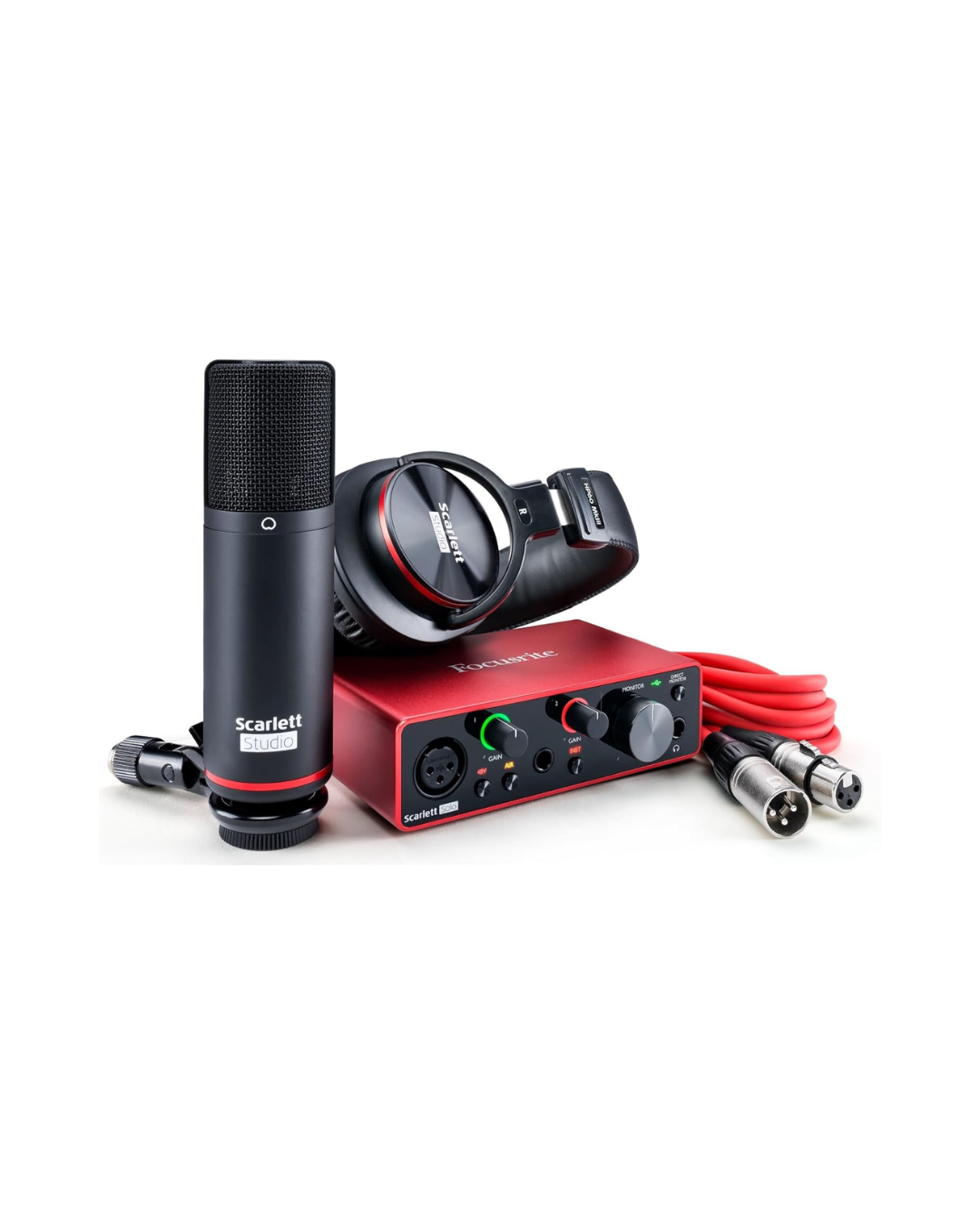 Scarlett Solo Studio 3Rd Gen USB Audio Interface Bundle for the Guitarist, Vocalist or Producer with Condenser Microphone and Headphones for Recording, Songwriting, Streaming and Podcasting
