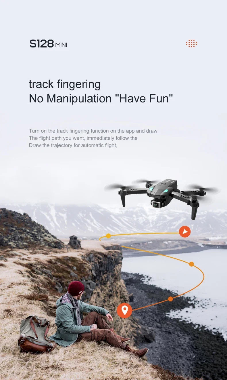 S128 Mini Drone - 4K Professional HD Camera, Triple Battery, 2024 Model