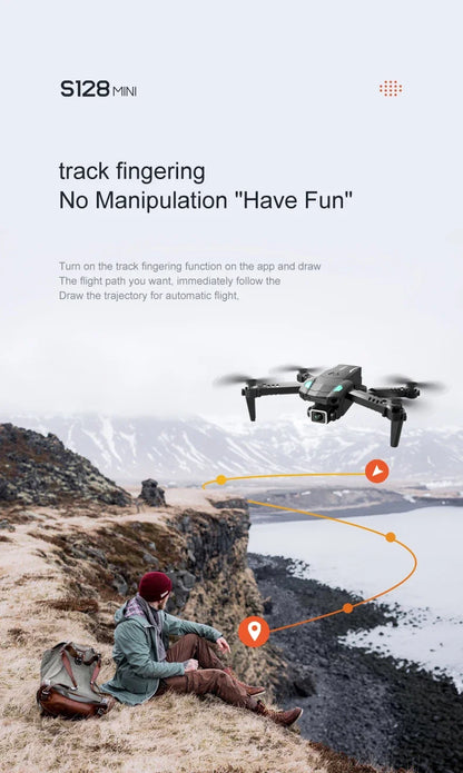 S128 Mini Drone - 4K Professional HD Camera, Triple Battery, 2024 Model
