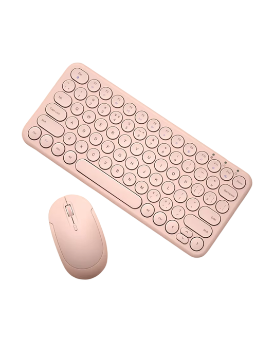 Wireless Silent Keyboard & Mouse Combo - MacBook/PC Compatible, Portable