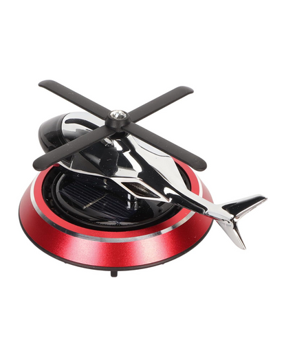 Solar Helicopter Car Air Freshener - Rotating Essential Oil Diffuser (Stress Relief)