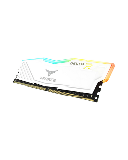 T-Force Delta RGB DDR4 16GB (2x8GB) 3600MHz CL18 Desktop Gaming RAM - White
