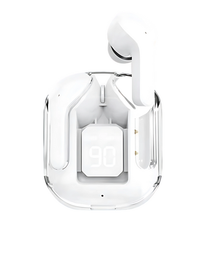 TWS Transparent Bluetooth Earbuds - ENC Sports Headphones with LED Power Display